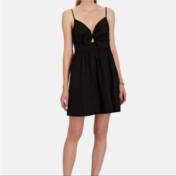 A.L.C. Dresses & Skirts - A.L.C. Black Dani Tie Front Mini Dress - Size: 6 - Preowned